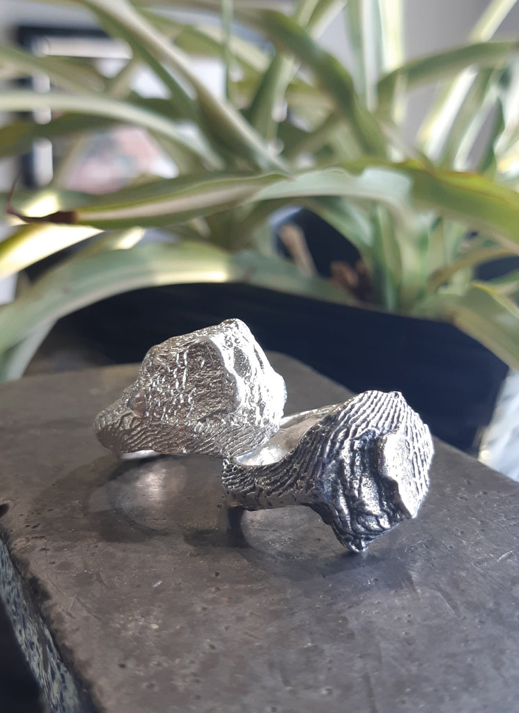 Bague Argent FishBone Organik
