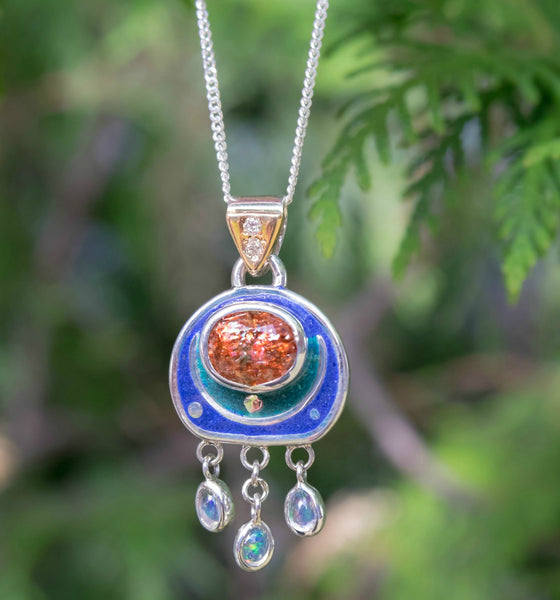 Pendentif Élégance colorée
